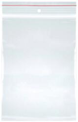 Office Products Pungi plastic cu fermoar pt sigilare, 110x130mm, 40microni, 100buc/set, Office Products-transparente (OF-15073615-90)