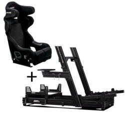 Next Level Racing Scaun Gaming Next Level Racing Next Level Racing GTElite Aluminium Simulator Cockpit - Wheel Plate Edition + O-Rouge C2 Cold Fusion Simracing Seat (GABU-674)