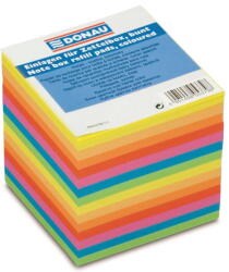 DONAU Cub hartie 90x90x90mm, 700 file - lipite pe o latura, DONAU - hartie culori asortate (DN-8315000-99) - forit