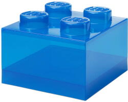 LEGO® LEGO Storage Brick 4 Top Lid Glitter, storage box blue/transparent (40090805)