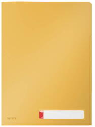 Leitz Mapa LEITZ Cosy, cu eticheta si 3 separatoare, PP, A4, 40 coli, galben chihlimbar (L-47160019)
