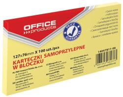 Office Products Notes autoadeziv 76 x 127 mm, 100buc/set, Office Products - galben pastel (OF-14047811-06)