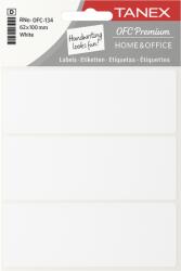 Tanex Etichete autoadezive, 52 x 100 mm, 80 buc/set, TANEX, alb (TX-OFC-134-WH)