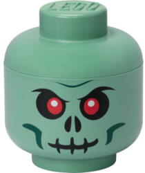 LEGO® Room Copenhagen LEGO Storage Head Skeleton, storage box green/black, small (40310813)