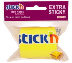 Hopax Rezerva notes autoadeziv in rola, pentru dispenser, 50 mm x 10 m, Stick"n - galben neon (HO-21698) - forit