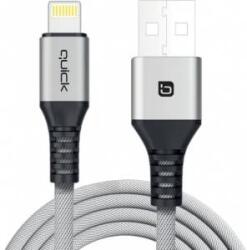 Quick Media USB Cable Quick USB-A - Lightning 1.5 m Grey (4752168141250)