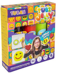 TUBAN Jucarie creativa TUBAN Set de emoticoane Jelly, Tuban, 3 culori, creativitate, dezvoltare abilitati manuale (TU3837)
