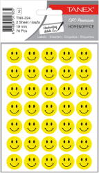 Tanex Stickere decorative, 2 file/set, D19 mm, TANEX Kids, smiley face (TX-324)
