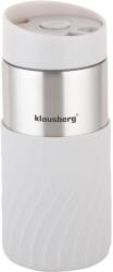 Klausberg Termosz bögre, Klausberg, Rozsdamentes acél, 300 ml, 17, 5 x 8 cm, Fehér/Ezüst (KB-7632)