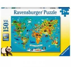 Ravensburger Map of animals XXL puzzle 150pcs