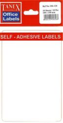 Tanex Etichete autoadezive, 100 x 150 mm, 80 buc/set, TANEX, alb (TX-OFC-126-WH)
