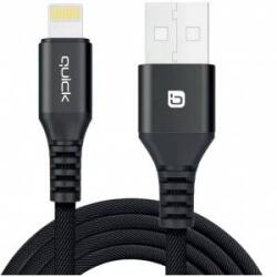 Quick Media USB Cable Quick USB-A - Lightning 1.5 m Black (4752168141243)