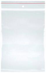 Office Products Pungi plastic cu fermoar pt sigilare, 200x400mm, 40microni, 100buc/set, Office Products-transparente (OF-15076615-90)