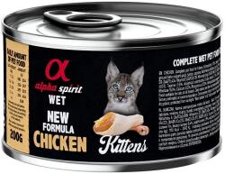 Alpha Spirit Cat Kittens Chicken 12 x 200 g