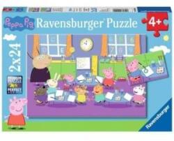 Ravensburger Puzzles for children Peppa at school - 2 x 24 pcs