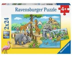 Ravensburger Puzzle 2x24el. Welcome to ZOO 078066 RAVENSBURGER