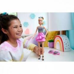 Mattel Barbie Fashionista Top Striped Pink Skirt doll