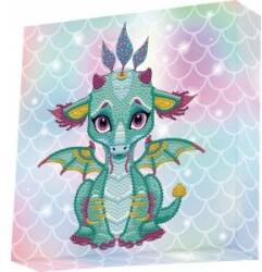Comandante Diamond Dotz Embroidery, Dotz box Diamond Mosaic Ariel the Baby Dragon DBX010