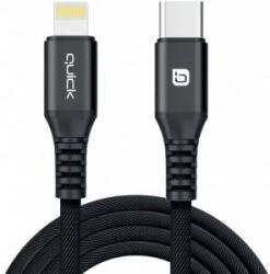 Quick Media USB Cable Quick USB-C - Lightning 1.5 m Black (4752168141229)
