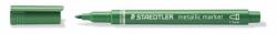 STAEDTLER Marker decorativ, 1-2 mm, vârf conic, STAEDTLER "8323", verde metalizat