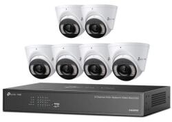 TP-Link KIT TP-LINK VIGI NK8MP-T6425-2T contine: 6x VIGI 4MP Full-Color Turret IPC si 1x 8 Channel PoE+ NVR (VIGI NK8MP-T6425-2T) - shoppix