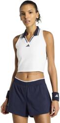 adidas Maiou pentru femei Tennis Climacool Crop Tank Top Pro White L
