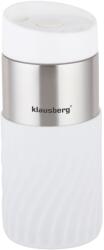 Klausberg Termosz bögre, Klausberg, 300 ml, Rozsdamentes acél, Fehér/Ezüst (SMNZOFMV)