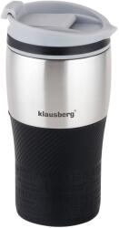 Klausberg Termosz bögre, Klausberg, Rozsdamentes acél, 320 ml, Fekete/Ezüst (KB7625)