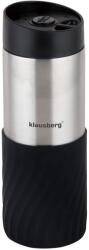 Klausberg Termosz bögre, Klausberg, Rozsdamentes acél, 400 ml, Fekete/Ezüst (KB-7633)