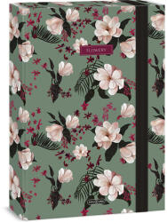 Ars Una Ars Una: Flowery green virágos füzetbox A/4 (50855353)