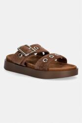 Inuikii papuci cu platformă pentru femei, din piele întoarsă Tilda Buckle PPY2-KLD1B1_88X