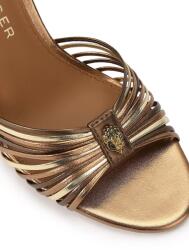 Kurt Geiger London обувки с ток от кожа Multi Strap Tie Sandal
