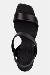 Weekend Max Mara сандали с висок ток от кожа Wkaaffetto (2615521015600.DBROWN)