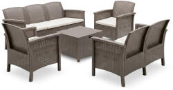 Leziter Venus II 7 locuri set de mobilier de grădină cappuccino (LBIV2GAR-TA_LBIV2K-TA_LBIV3K-CAP)