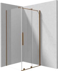 Deante Prizma szögletes zuhanykabin átlátszó üveggel 120x80 cm, szálcsiszolt bronz profilszín KPNCP12S08 (KPNCP12S08)