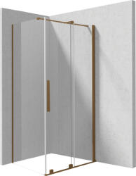 Deante Prizma szögletes zuhanykabin átlátszó üveggel 140x70 cm, szálcsiszolt bronz profilszín KPNCP14S07 (KPNCP14S07)