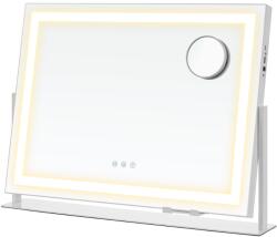 SongmicsHome DAHLIA LED világítással ellátott kozmetikai tükör, 10x62, 5x45, 8 cm, fehér SongmicsHome