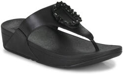 FitFlop Flip-Flops Femei LULU CRYSTAL-CIRCLET LEATHER TOE-POST SANDALS FitFlop Negru 36