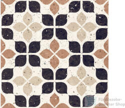 Del Conca FRAMMENTI Terracotta Fiore FR-6, 20x20 cm-es padlólap, 20FR06FI (20FR06FI)