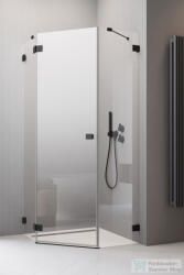 Radaway Essenza Pro 8 PTJ 100x100B szögletes zuhanykabin, balos, fekete 10530000-54-01L+10530300-01-01 (10530000-54-01L_10530300-01-01)