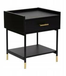 Atmosphera Éjjeliszekrény Fekete Tedy Loft Glamour Ipari (3560231638214)