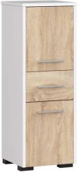  DULAP DE BAIE FIN COLOANĂ 30 2U 1S 85cm PK ALB / SONOMA Comoda