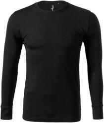MALFINI Bluză mânecă lungă bărbați Merino Rise LS - Neagră | S (1590113)