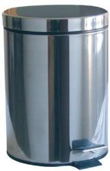 MAT Group Coș de gunoi cu pedală 20 l, rotund, din inox, cu inserție din plastic Cos de gunoi
