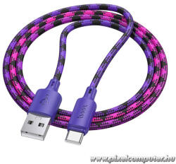 hoco. X116 USB-A - USB-C 3A Kábel - 1 m, Fonott Kivitel (6942007650830)