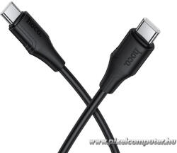 hoco. X124 USB-C - USB-C 60W Szilikon Gyorstöltő Kábel - 1 m (6942007664448)