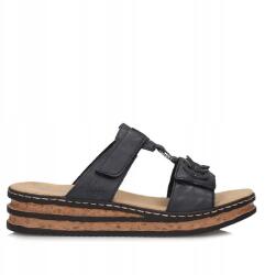 RIEKER Női flip-flop papucs Rieker 62936-14 sötétkék tépőzáras (Rieker 62936-14)