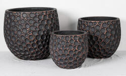 Globera Noir Bronze Iii Design virágtartó GLOBERA NOIR BRONZE III. fekete-bronz Készlet
