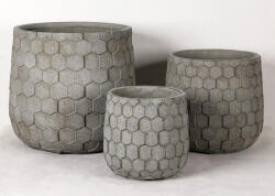 Hexara Gris Ii Design virágtartó HEXARA Gris II. szürke M