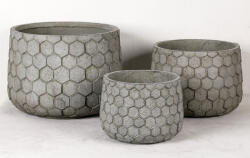 Hexara Gris I Design virágtartó HEXARA GRIS I. szürke S